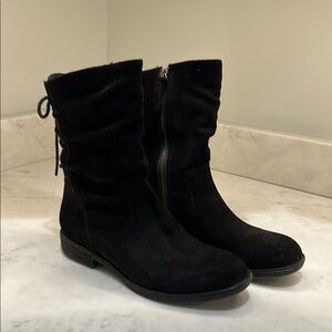 Women's Black Suede Boots